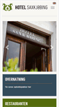 Mobile Screenshot of hotel-saxkjobing.dk