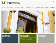 Tablet Screenshot of hotel-saxkjobing.dk